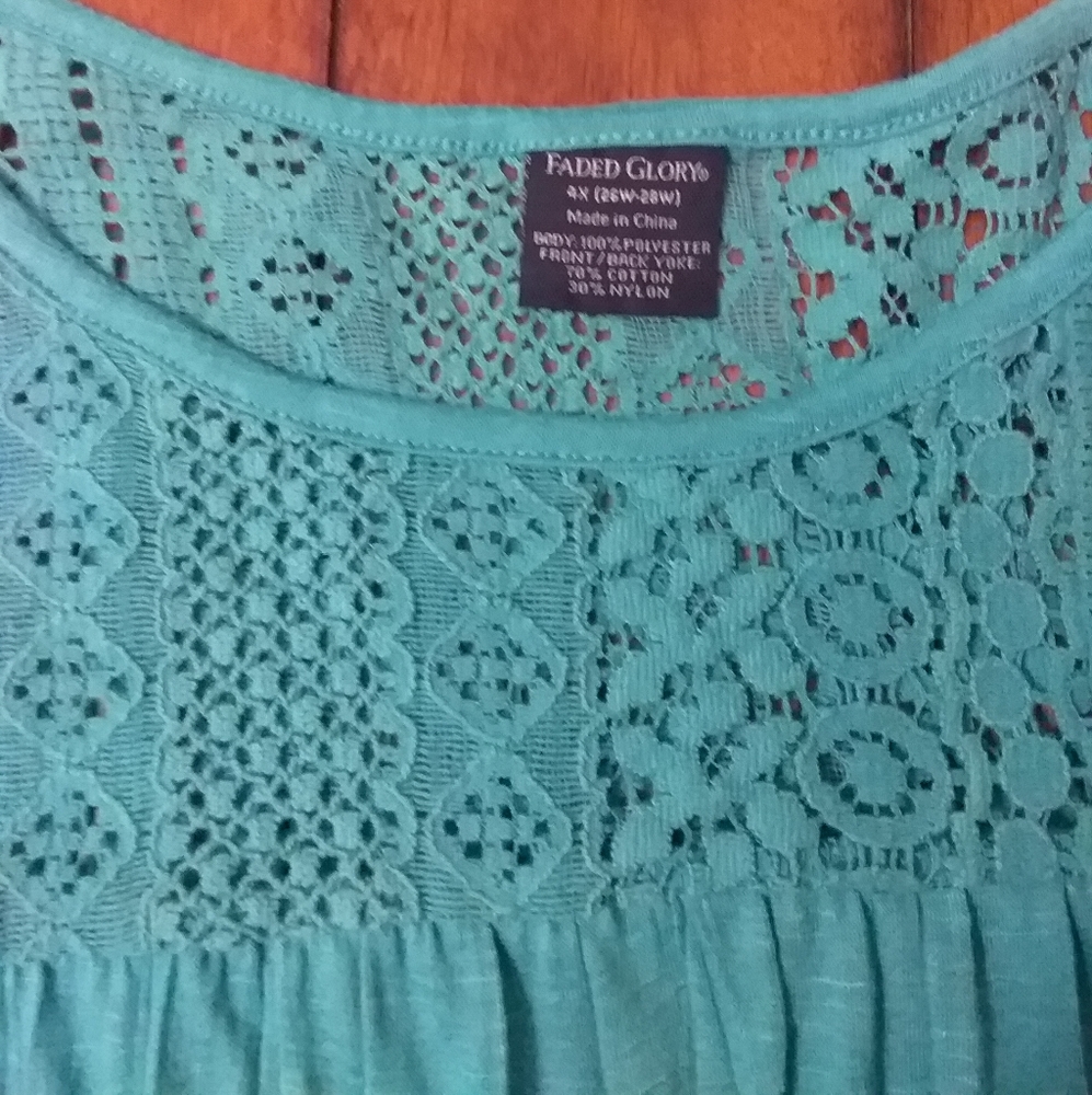 Faded glory women's 4xl teal